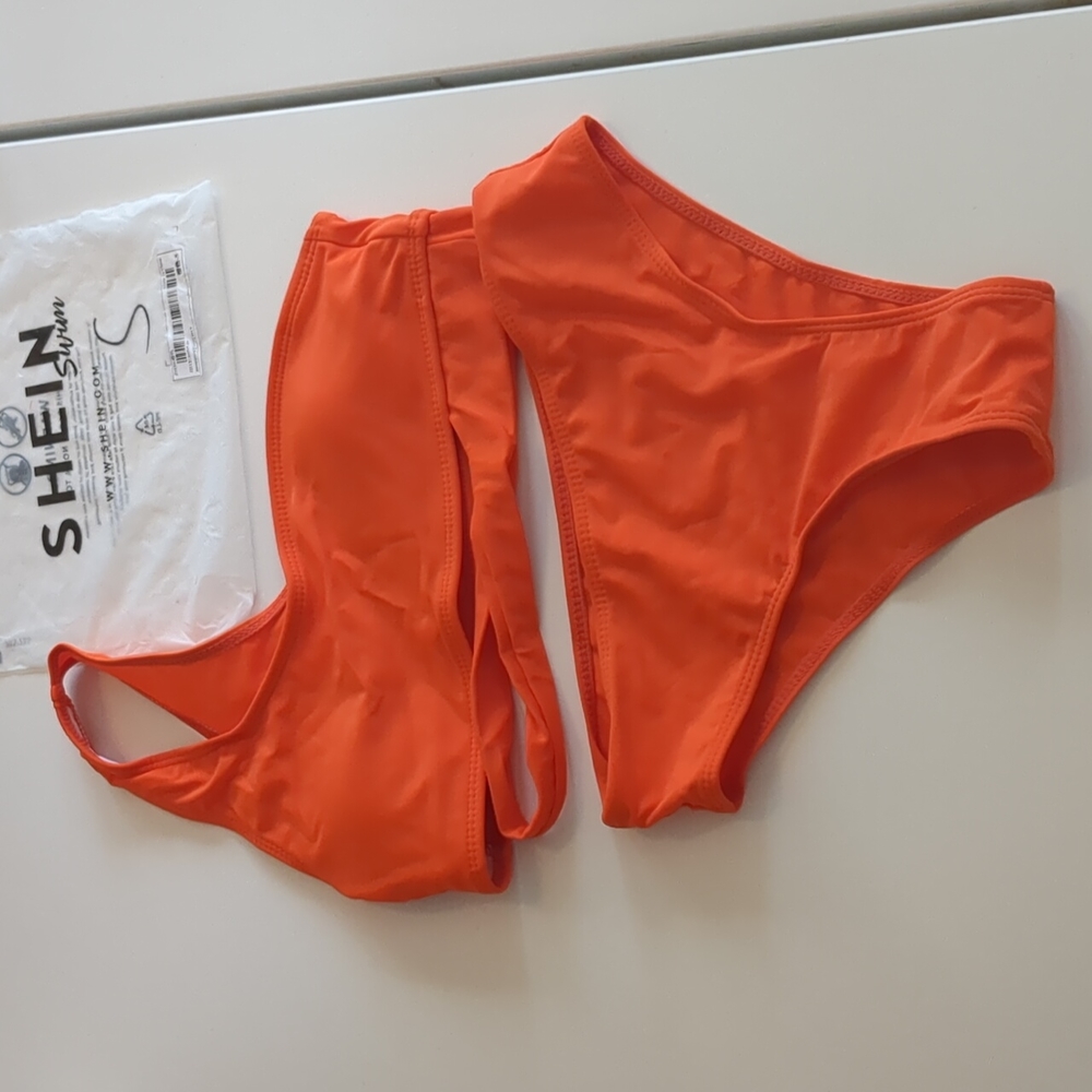 NIB Shein Orange Two piece